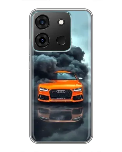 Чехол для Infinix Smart 7 с картинкой «Audi в облаках дыма» Чехол для Infinix Smart 7 с картинкой «Audi в облаках дыма»