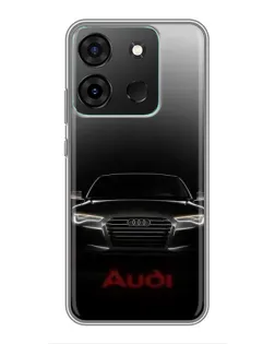 Чехол для Infinix Smart 7 с картинкой «Audi — градиентный контур»