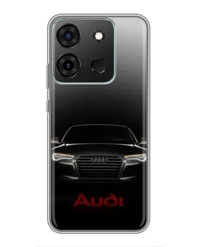 Чехол для Infinix Smart 7 с картинкой «Audi — градиентный контур» Чехол для Infinix Smart 7 с картинкой «Audi — градиентный контур»