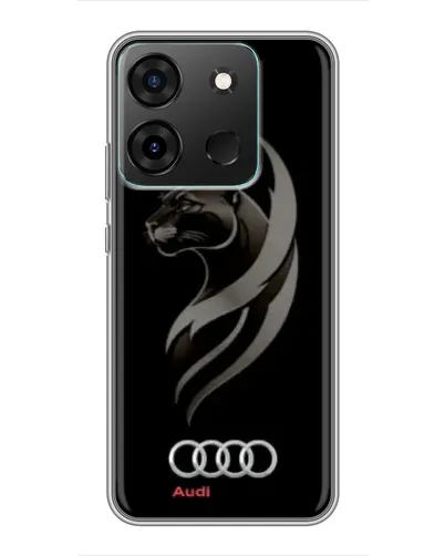 Чехол для Infinix Smart 7 с картинкой «Графика — пантера и Audi» Чехол для Infinix Smart 7 с картинкой «Графика — пантера и Audi»