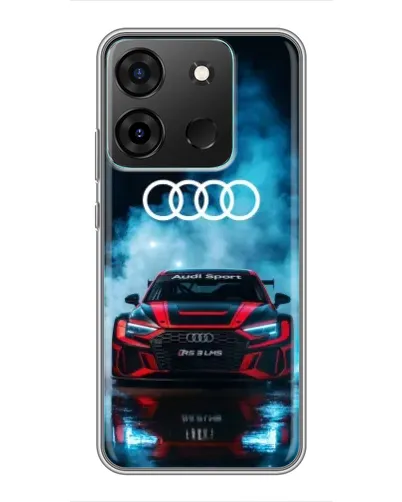 Чехол для Infinix Smart 7 с картинкой «Audi Sport — неон» Чехол для Infinix Smart 7 с картинкой «Audi Sport — неон»
