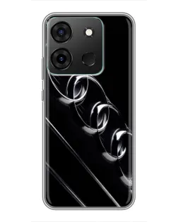 Чехол для Infinix Smart 7 с картинкой «Audi — абстрактные кольца»