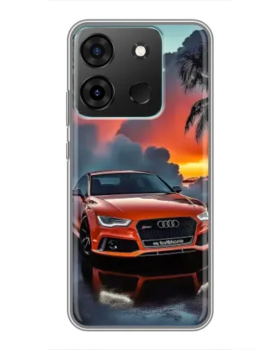 Чехол для Infinix Smart 7 с картинкой «Audi — закат» Чехол для Infinix Smart 7 с картинкой «Audi — закат»