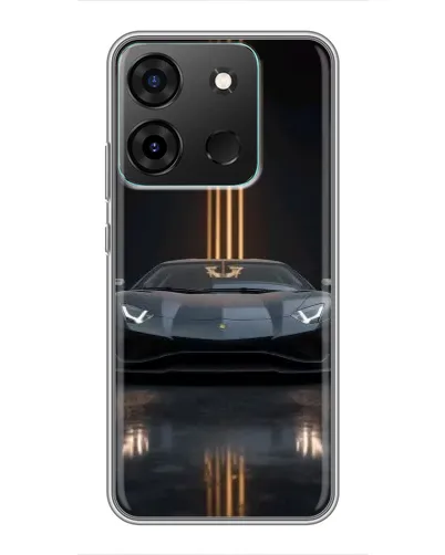 Чехол для Infinix Smart 7 с картинкой «Lamborghini золотые линии» Чехол для Infinix Smart 7 с картинкой «Lamborghini золотые линии»