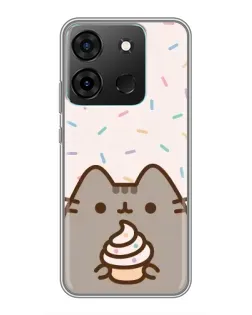 Чехол для Infinix Smart 7 с картинкой «Пушин с кексом» Чехол для Infinix Smart 7 с картинкой «Пушин с кексом»