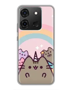 Чехол для Infinix Smart 7 с картинкой «Единорог Pusheen» Чехол для Infinix Smart 7 с картинкой «Единорог Pusheen»