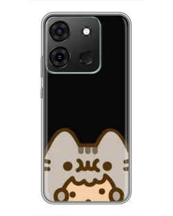 Чехол для Infinix Smart 7 с картинкой «Пушин на черном» Чехол для Infinix Smart 7 с картинкой «Пушин на черном»
