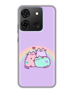 Чехол для Infinix Smart 7 с картинкой «Радужные Пушины» Чехол для Infinix Smart 7 с картинкой «Радужные Пушины»