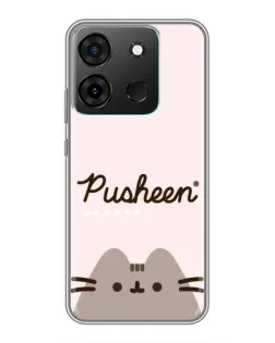 Чехол для Infinix Smart 7 с картинкой «Pusheen логотип» Чехол для Infinix Smart 7 с картинкой «Pusheen логотип»
