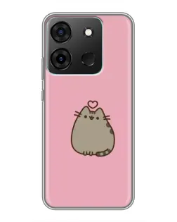 Чехол для Infinix Smart 7 с картинкой «Pusheen сердце» Чехол для Infinix Smart 7 с картинкой «Pusheen сердце»