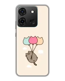 Чехол для Infinix Smart 7 с картинкой «Пушин на шариках» Чехол для Infinix Smart 7 с картинкой «Пушин на шариках»