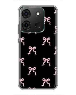 Чехол для Infinix Smart 7 с картинкой «Бант-цветок»