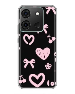 Чехол для Infinix Smart 7 с картинкой «Сатиновый бант»