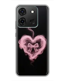 Чехол для Infinix Smart 7 с картинкой «Дымчатое сердце»