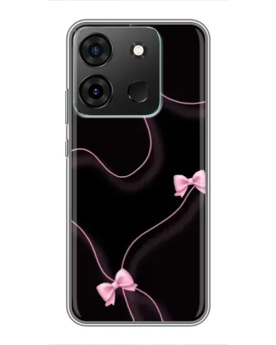 Чехол для Infinix Smart 7 с картинкой «Розовые ленты»