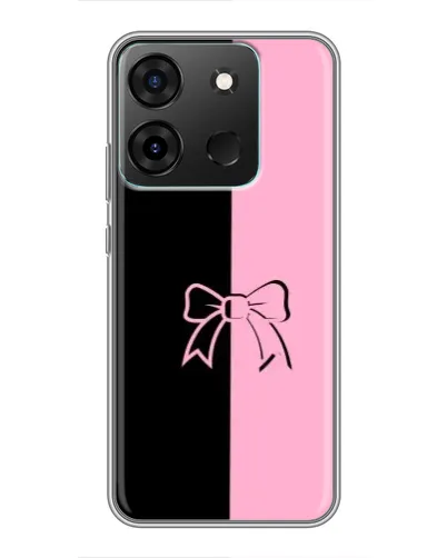 Чехол для Infinix Smart 7 с картинкой «Половинки банта»