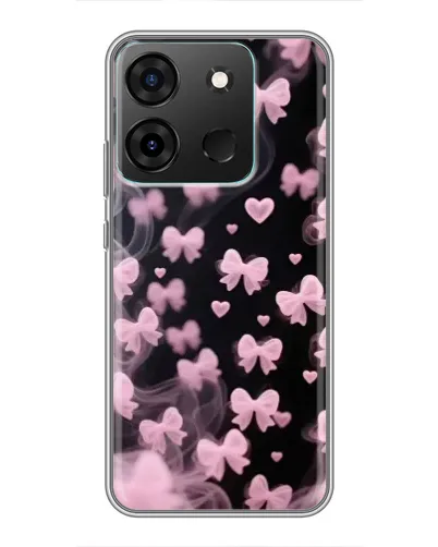 Чехол для Infinix Smart 7 с картинкой «Неоновое кружево»