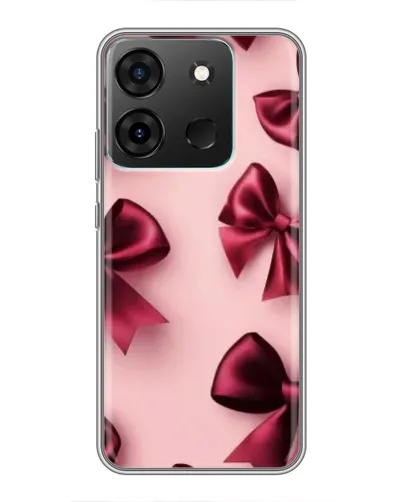 Чехол для Infinix Smart 7 с картинкой «Бордовый атлас»