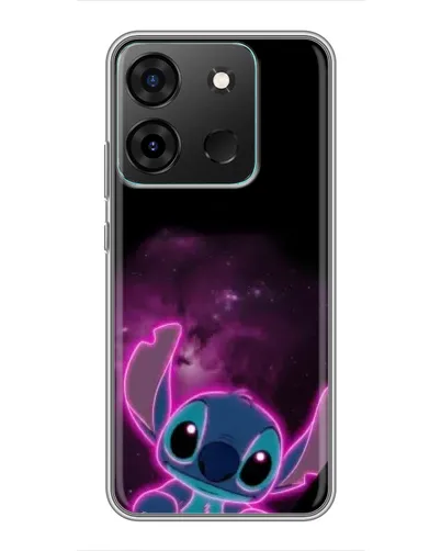 Чехол для Infinix Smart 7 с картинкой «Неоновый Stitch»