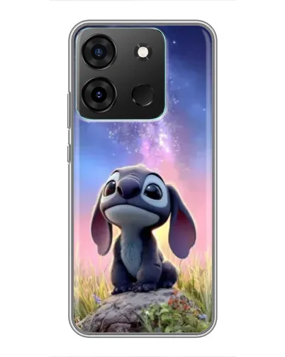 Чехол для Infinix Smart 7 с картинкой «Стич на рассвете»