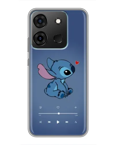 Чехол для Infinix Smart 7 с картинкой «Музыкальный Stitch»