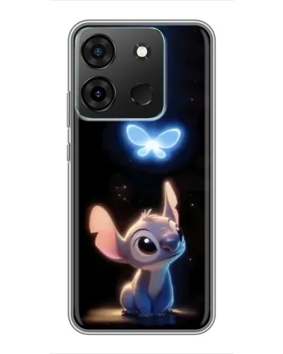 Чехол для Infinix Smart 7 с картинкой «Сияющий Стич»