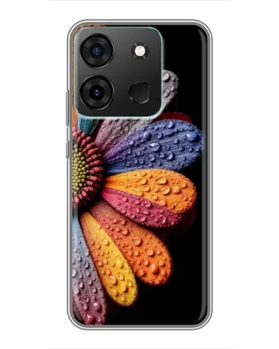 Чехол для Infinix Smart 7 с картинкой «Радужный цветок»