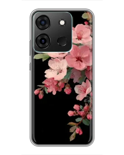 Чехол для Infinix Smart 7 с картинкой «Розовая ветка сакуры»