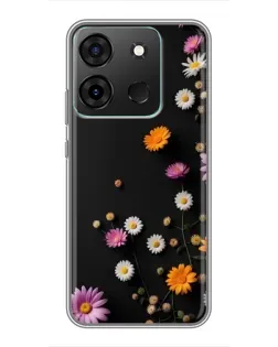 Чехол для Infinix Smart 7 с картинкой «Цветочная композиция»