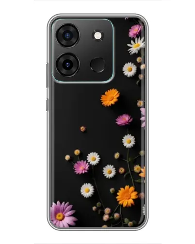 Чехол для Infinix Smart 7 с картинкой «Цветочная композиция»