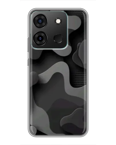 Чехол для Infinix Smart 7 с картинкой «Темный абстрактный камуфляж» Чехол для Infinix Smart 7 с картинкой «Темный абстрактный камуфляж»