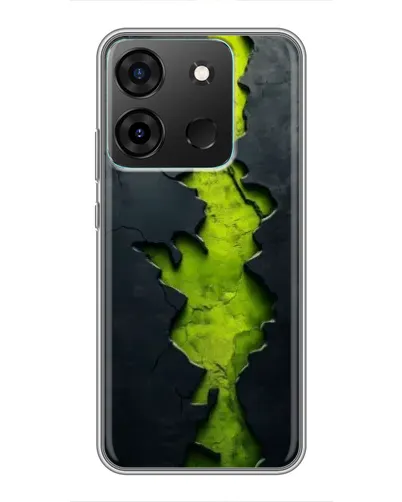 Чехол для Infinix Smart 7 с картинкой «Салатовый разлом скалы» Чехол для Infinix Smart 7 с картинкой «Салатовый разлом скалы»