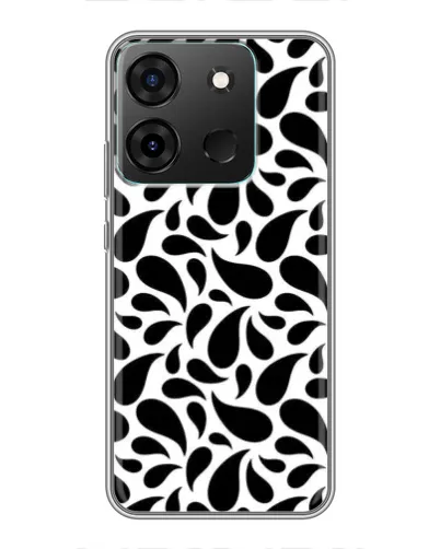 Чехол для Infinix Smart 7 с картинкой «Контрастные черные капли» Чехол для Infinix Smart 7 с картинкой «Контрастные черные капли»