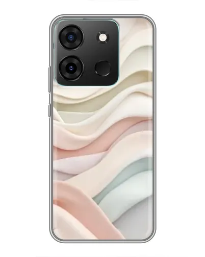 Чехол для Infinix Smart 7 с картинкой «Пастельные нежные волны» Чехол для Infinix Smart 7 с картинкой «Пастельные нежные волны»