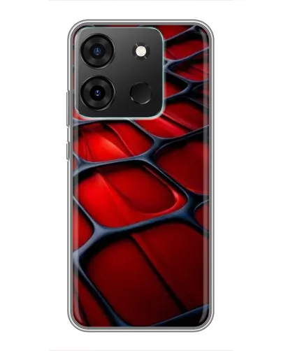 Чехол для Infinix Smart 7 с картинкой «Красная глянцевая сетка» Чехол для Infinix Smart 7 с картинкой «Красная глянцевая сетка»