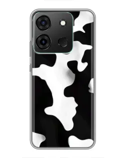 Чехол для Infinix Smart 7 с картинкой «Черно-белое пятно»