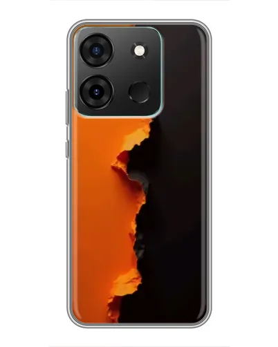 Чехол для Infinix Smart 7 с картинкой «Оранжевый разлом» Чехол для Infinix Smart 7 с картинкой «Оранжевый разлом»