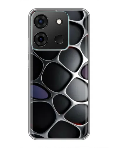 Чехол для Infinix Smart 7 с картинкой «Объемная темная решетка» Чехол для Infinix Smart 7 с картинкой «Объемная темная решетка»