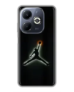 Чехол для Infinix Smart 8 Plus с картинкой «Jordan Gradient Logo»