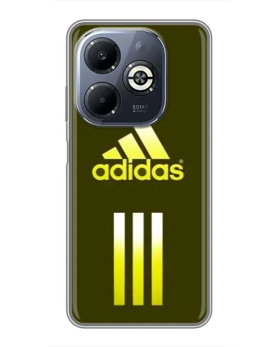 Чехол для Infinix Smart 8 Plus с картинкой «Оливковый градиент Adidas»