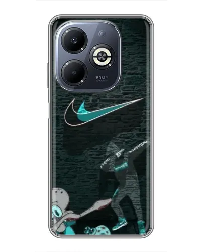 Чехол для Infinix Smart 8 Plus с картинкой «Спортивный арт Nike»