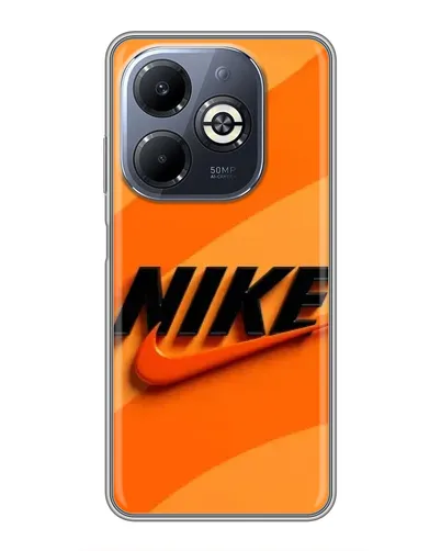 Чехол для Infinix Smart 8 Plus с картинкой «Оранжевый драйв Nike»