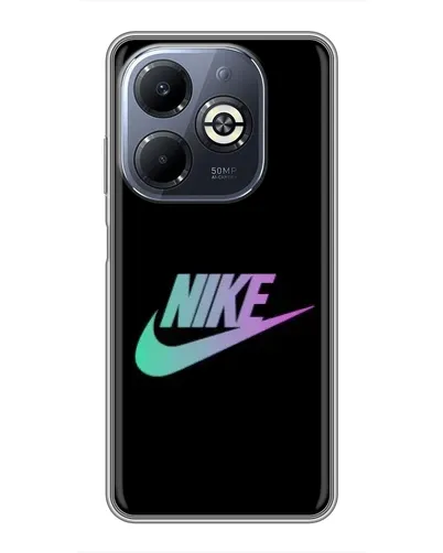 Чехол для Infinix Smart 8 Plus с картинкой «Nike — городская ночь»