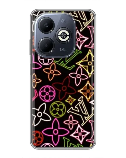 Чехол для Infinix Smart 8 Plus с картинкой «Неоновый микс Nike» Чехол для Infinix Smart 8 Plus с картинкой «Неоновый микс Nike»