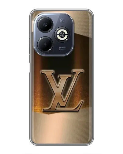 Чехол для Infinix Smart 8 Plus с картинкой «LV — золотое сияние» Чехол для Infinix Smart 8 Plus с картинкой «LV — золотое сияние»