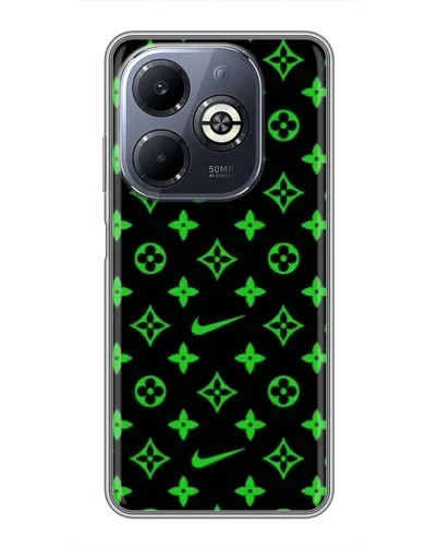 Чехол для Infinix Smart 8 Plus с картинкой «Неоновый принт LV» Чехол для Infinix Smart 8 Plus с картинкой «Неоновый принт LV»
