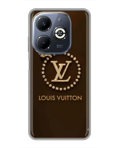 Чехол для Infinix Smart 8 Plus с картинкой «LV — золотая печать» Чехол для Infinix Smart 8 Plus с картинкой «LV — золотая печать»