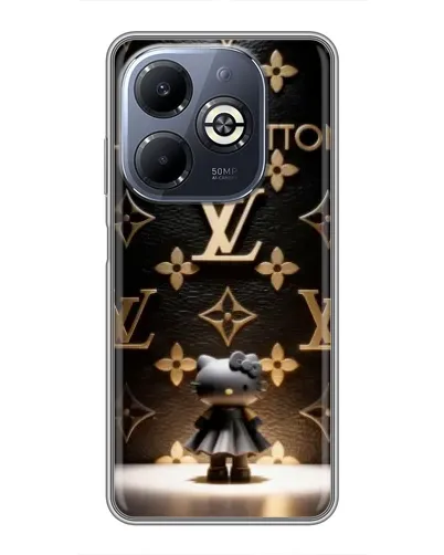 Чехол для Infinix Smart 8 Plus с картинкой «Монограмма с фигурой» Чехол для Infinix Smart 8 Plus с картинкой «Монограмма с фигурой»