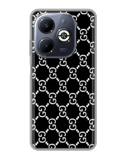 Чехол для Infinix Smart 8 Plus с картинкой «Gucci — сетчатый паттерн»