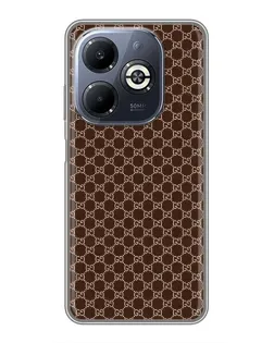 Чехол для Infinix Smart 8 Plus с картинкой «Gucci — шоколадная сетка»
